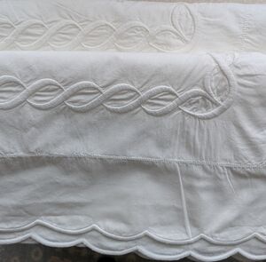 Pratesi European Pillow Shams, Set Of 2, White On White